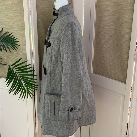 Old Navy Grey Duffel Coat, Heavy Warm Coat, Winter Duffel Coat, Long Coat - Picture 11 of 16